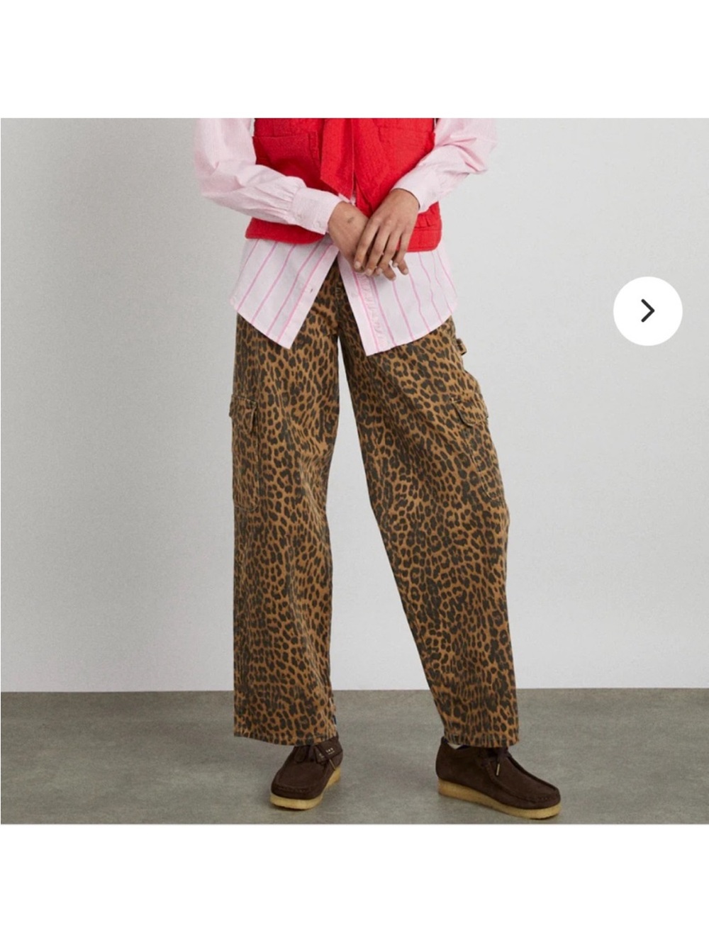 Damson Madder Dion Jeans, Leopard, UK14/US12 - Picture 6 of 9